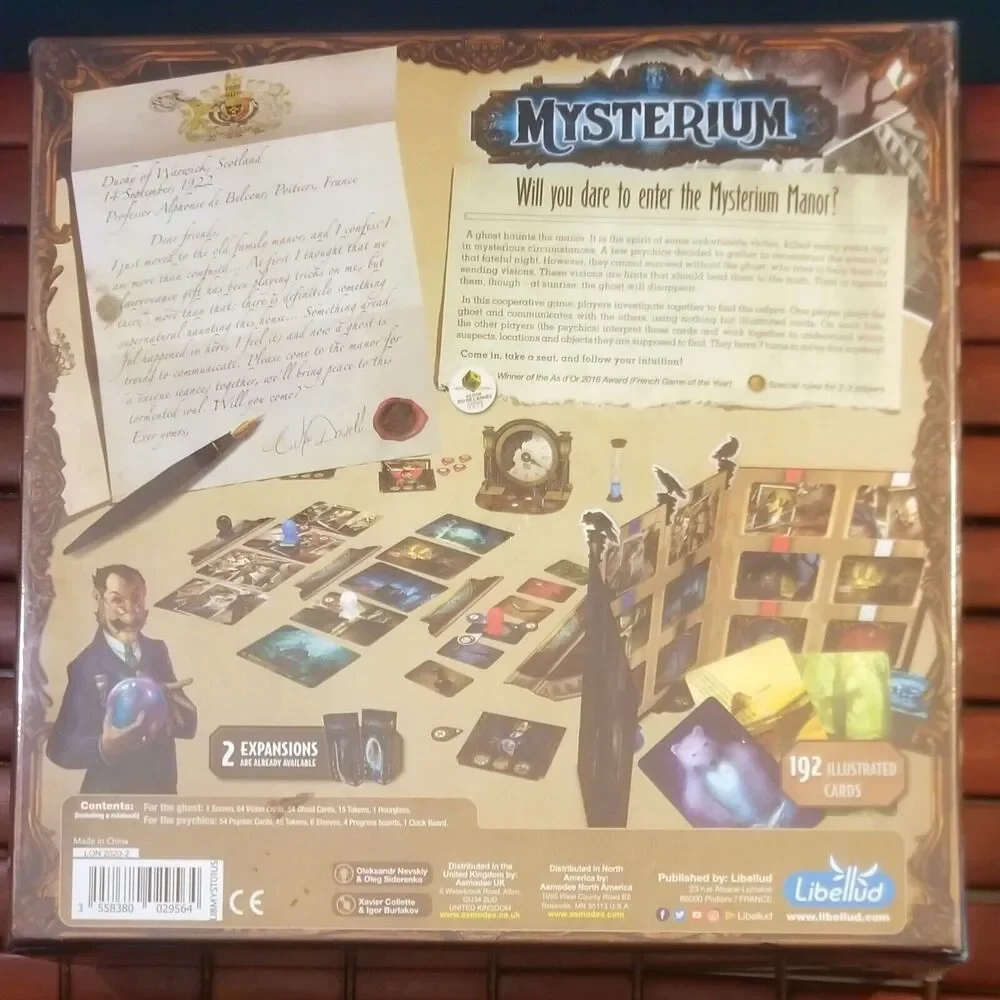Mysterium Murder Mystery Board Game New Complete Sealed.
